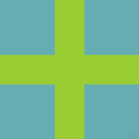 checkered chequered horizontal vertical lines, 101 pixel line width, 375 pixel square size, Yellow Green and Fountain Blue plaid checkered seamless tileable