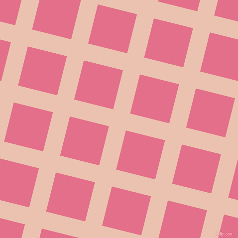 76/166 degree angle diagonal checkered chequered lines, 35 pixel lines width, 81 pixel square size, Zinnwaldite and Deep Blush plaid checkered seamless tileable