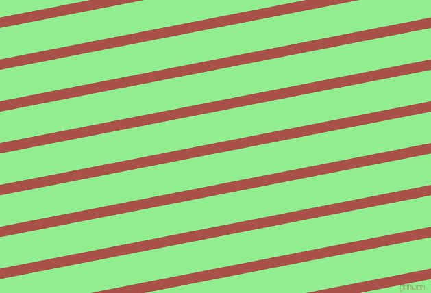 11 degree angle lines stripes, 15 pixel line width, 45 pixel line spacing, Apple Blossom and Light Green stripes and lines seamless tileable