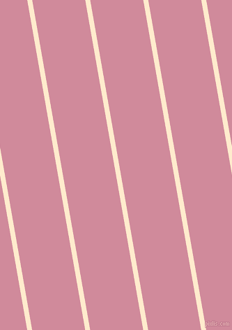 100 degree angle lines stripes, 7 pixel line width, 75 pixel line spacing, Blanched Almond and Can Can stripes and lines seamless tileable
