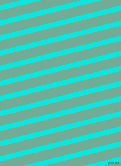 14 degree angle lines stripes, 17 pixel line width, 31 pixel line spacing, Bright Turquoise and Acapulco stripes and lines seamless tileable