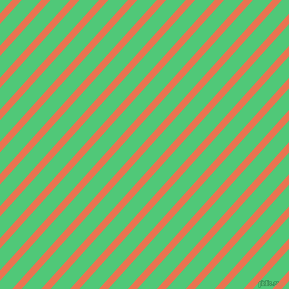 48 degree angle lines stripes, 10 pixel line width, 21 pixel line spacing, Burnt Sienna and Emerald stripes and lines seamless tileable