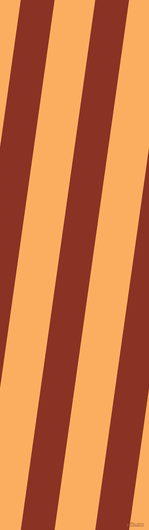 82 degree angle lines stripes, 69 pixel line width, 83 pixel line spacing, Burnt Umber and Rajah stripes and lines seamless tileable