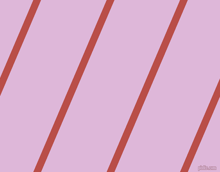 67 degree angle lines stripes, 14 pixel line width, 118 pixel line spacing, Chestnut and French Lilac stripes and lines seamless tileable