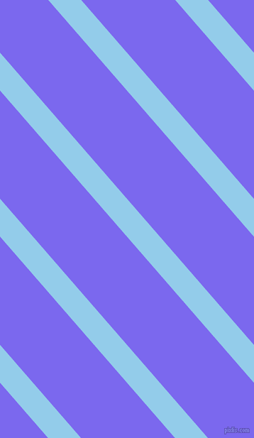 131 degree angle lines stripes, 35 pixel line width, 100 pixel line spacing, Cornflower and Medium Slate Blue stripes and lines seamless tileable