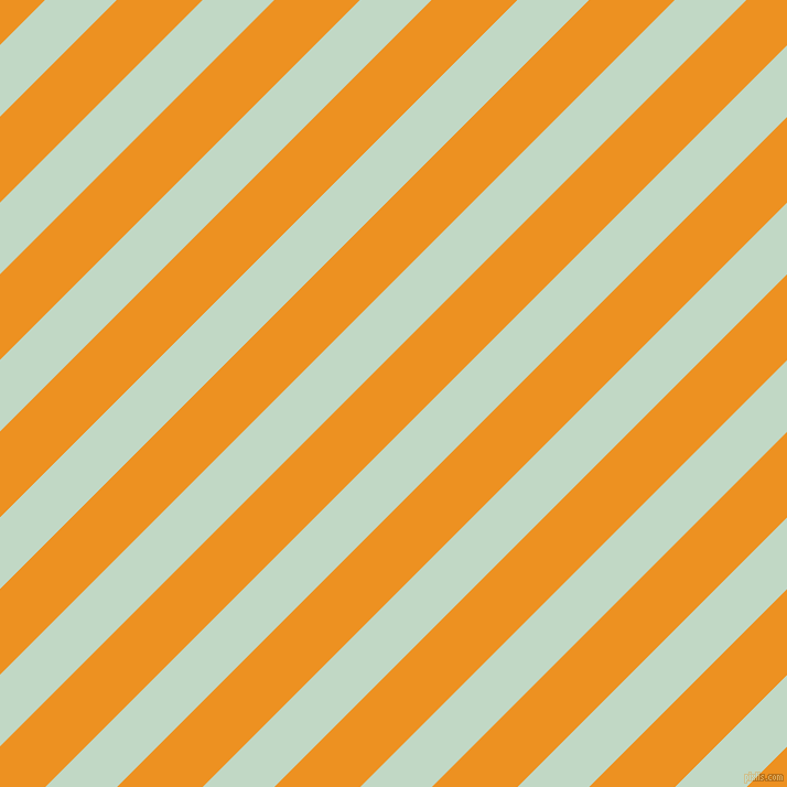45 degree angle lines stripes, 46 pixel line width, 55 pixel line spacing, Edgewater and Carrot Orange stripes and lines seamless tileable