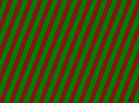 69 degree angle lines stripes, 15 pixel line width, 15 pixel line spacing, Green and Falu Red stripes and lines seamless tileable