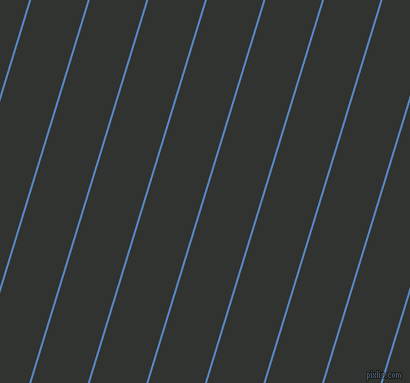 73 degree angle lines stripes, 2 pixel line width, 54 pixel line spacing, Havelock Blue and Oil stripes and lines seamless tileable