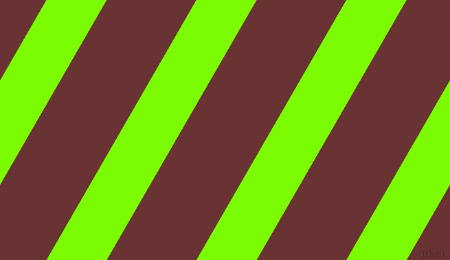 60 degree angle lines stripes, 76 pixel line width, 113 pixel line spacing, Lawn Green and Persian Plum stripes and lines seamless tileable