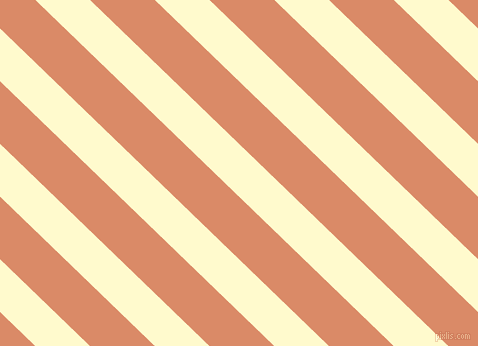 136 degree angle lines stripes, 38 pixel line width, 45 pixel line spacing, Lemon Chiffon and Copper stripes and lines seamless tileable