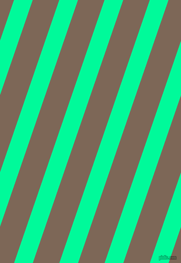 71 degree angle lines stripes, 36 pixel line width, 51 pixel line spacing, Medium Spring Green and Roman Coffee stripes and lines seamless tileable