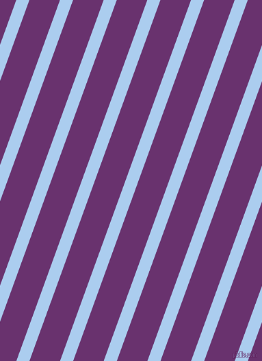 70 degree angle lines stripes, 18 pixel line width, 42 pixel line spacing, Pale Cornflower Blue and Seance stripes and lines seamless tileable