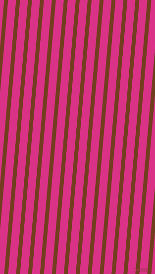 85 degree angle lines stripes, 8 pixel line width, 16 pixel line spacing, Peru Tan and Deep Cerise stripes and lines seamless tileable