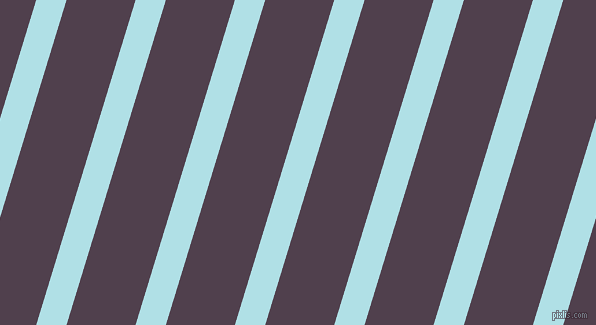 73 degree angle lines stripes, 29 pixel line width, 66 pixel line spacing, Powder Blue and Purple Taupe stripes and lines seamless tileable