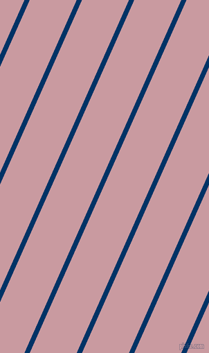 66 degree angle lines stripes, 7 pixel line width, 62 pixel line spacing, Prussian Blue and Careys Pink stripes and lines seamless tileable