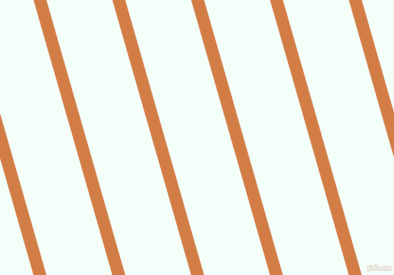 106 degree angle lines stripes, 18 pixel line width, 92 pixel line spacing, Raw Sienna and Mint Cream stripes and lines seamless tileable