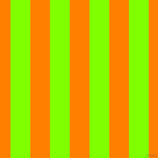 vertical lines stripes, 64 pixel line width, 64 pixel line spacing, Chartreuse and Dark Orange vertical lines and stripes seamless tileable