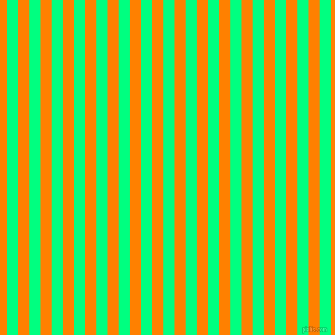 vertical lines stripes, 16 pixel line width, 16 pixel line spacing, Spring Green and Dark Orange vertical lines and stripes seamless tileable
