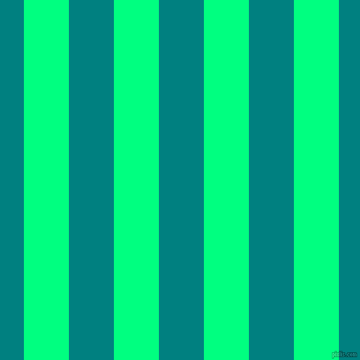 vertical lines stripes, 64 pixel line width, 64 pixel line spacing, Spring Green and Teal vertical lines and stripes seamless tileable
