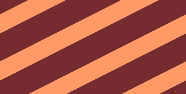 27 degree angle lines stripes, 57 pixel line width, 83 pixel line spacing, Atomic Tangerine and Tamarillo angled lines and stripes seamless tileable