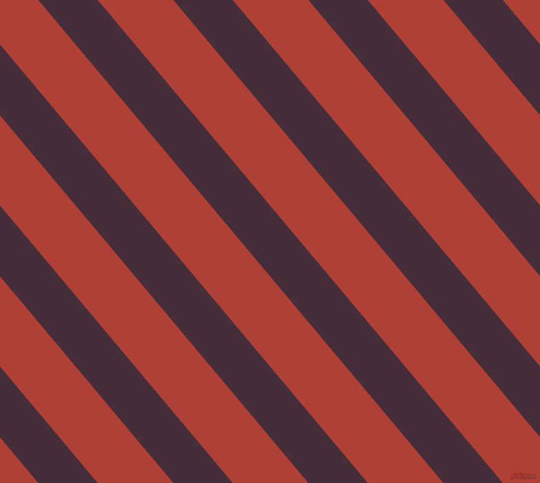 130 degree angle lines stripes, 66 pixel line width, 84 pixel line spacing, Barossa and Medium Carmine angled lines and stripes seamless tileable