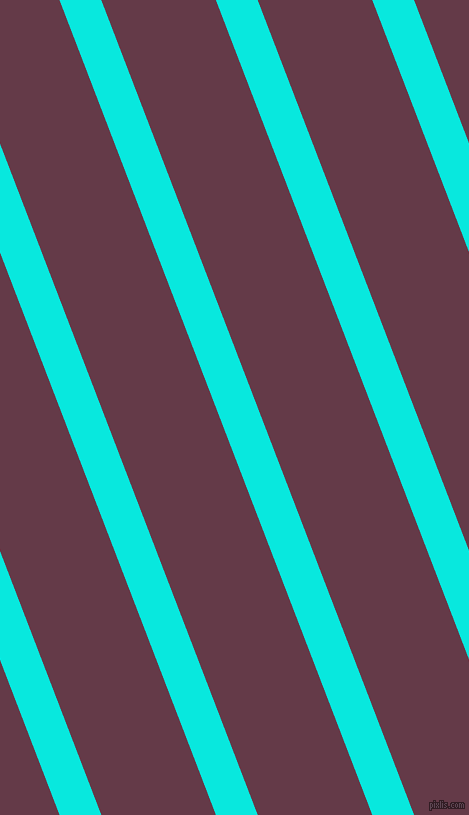 111 degree angle lines stripes, 39 pixel line width, 107 pixel line spacing, Bright Turquoise and Tawny Port angled lines and stripes seamless tileable