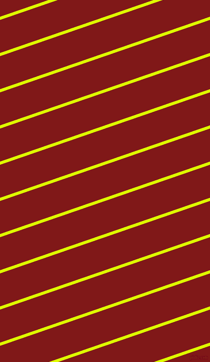 19 degree angle lines stripes, 6 pixel line width, 62 pixel line spacing, Chartreuse Yellow and Falu Red angled lines and stripes seamless tileable