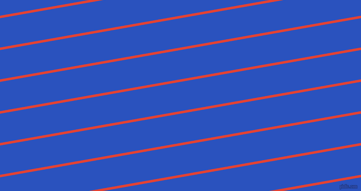 10 degree angle lines stripes, 5 pixel line width, 58 pixel line spacing, Cinnabar and Cerulean Blue angled lines and stripes seamless tileable