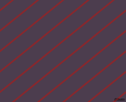 39 degree angle lines stripes, 6 pixel line width, 50 pixel line spacing, Flame Red and Bossanova angled lines and stripes seamless tileable