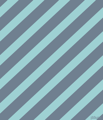 43 degree angle lines stripes, 26 pixel line width, 34 pixel line spacing, Morning Glory and Slate Grey angled lines and stripes seamless tileable