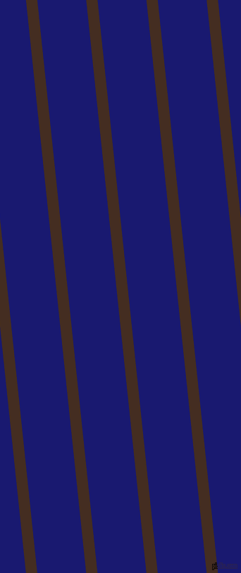 96 degree angle lines stripes, 16 pixel line width, 69 pixel line spacing, Morocco Brown and Midnight Blue angled lines and stripes seamless tileable