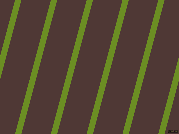75 degree angle lines stripes, 21 pixel line width, 98 pixel line spacing, Olive Drab and Cocoa Bean angled lines and stripes seamless tileable