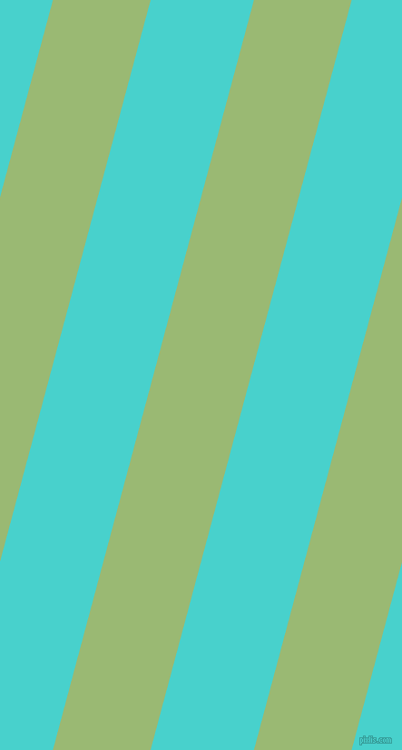 75 degree angle lines stripes, 104 pixel line width, 110 pixel line spacing, Olivine and Medium Turquoise angled lines and stripes seamless tileable
