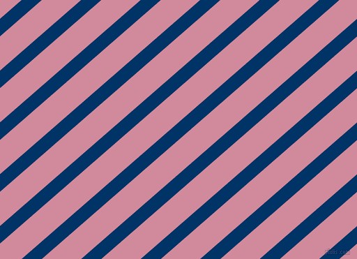 41 degree angle lines stripes, 19 pixel line width, 37 pixel line spacing, Prussian Blue and Can Can angled lines and stripes seamless tileable