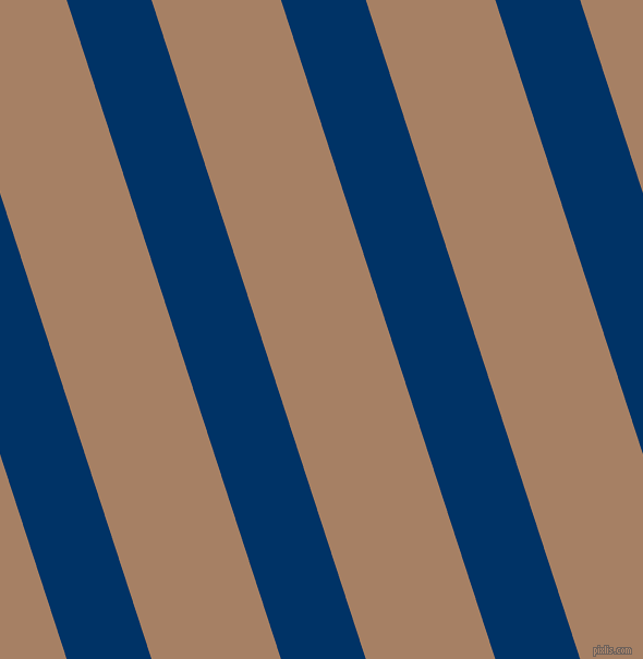 108 degree angle lines stripes, 74 pixel line width, 113 pixel line spacing, Prussian Blue and Medium Wood angled lines and stripes seamless tileable