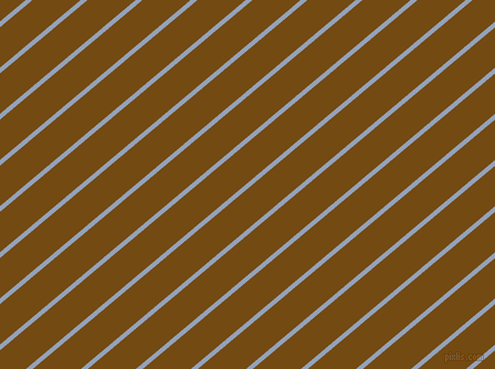 40 degree angle lines stripes, 4 pixel line width, 28 pixel line spacing, Rock Blue and Raw Umber angled lines and stripes seamless tileable