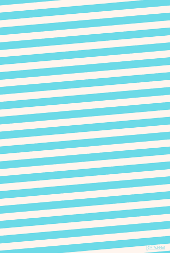 5 degree angle lines stripes, 14 pixel line width, 15 pixel line spacing, Seashell and Turquoise Blue angled lines and stripes seamless tileable