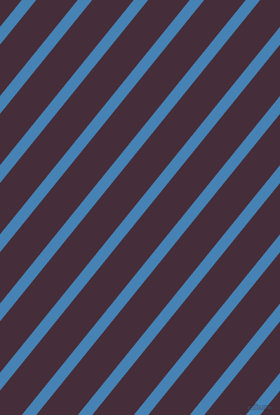 51 degree angle lines stripes, 16 pixel line width, 46 pixel line spacing, Steel Blue and Barossa angled lines and stripes seamless tileable
