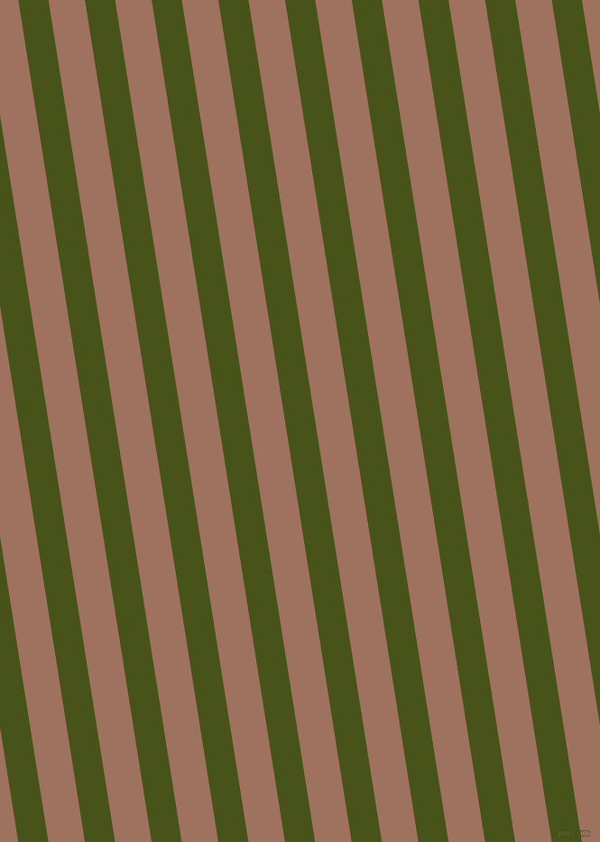 99 degree angle lines stripes, 33 pixel line width, 40 pixel line spacing, Verdun Green and Toast angled lines and stripes seamless tileable