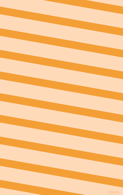170 degree angle lines stripes, 25 pixel line width, 46 pixel line spacing, Yellow Sea and Peach Puff angled lines and stripes seamless tileable