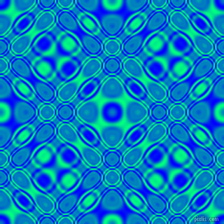 , Blue and Spring Green cellular plasma seamless tileable