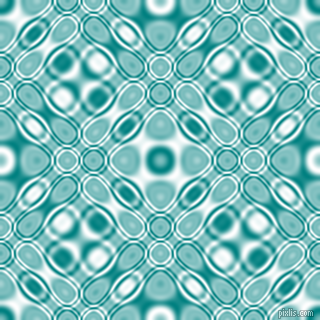 , Teal and White cellular plasma seamless tileable