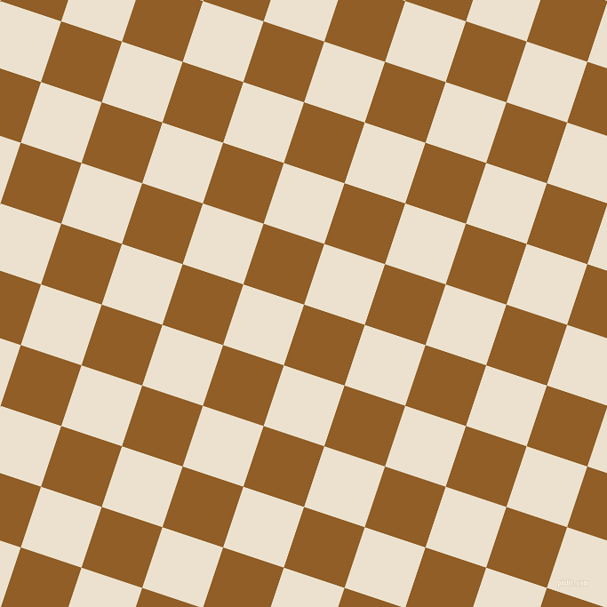 72/162 degree angle diagonal checkered chequered squares checker pattern checkers background, 72 pixel squares size, Afghan Tan and Bleach White checkers chequered checkered squares seamless tileable