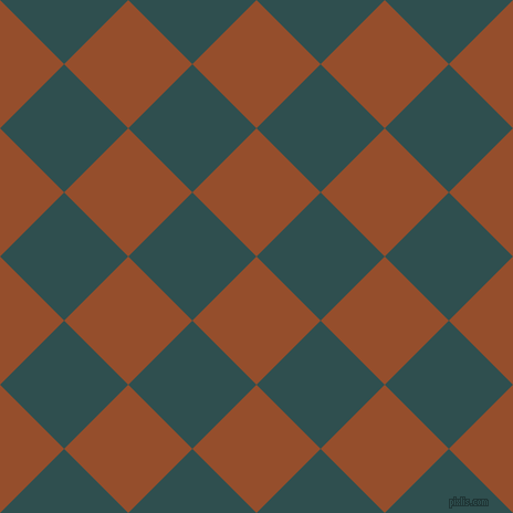 45/135 degree angle diagonal checkered chequered squares checker pattern checkers background, 82 pixel square size, Alert Tan and Dark Slate Grey checkers chequered checkered squares seamless tileable