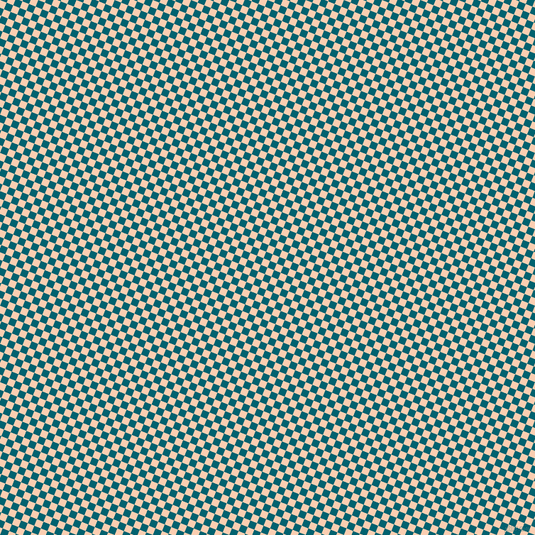 68/158 degree angle diagonal checkered chequered squares checker pattern checkers background, 10 pixel square size, , Apricot and Blue Lagoon checkers chequered checkered squares seamless tileable