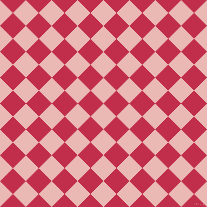45/135 degree angle diagonal checkered chequered squares checker pattern checkers background, 60 pixel squares size, , Beauty Bush and Old Rose checkers chequered checkered squares seamless tileable