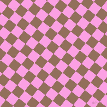 52/142 degree angle diagonal checkered chequered squares checker pattern checkers background, 36 pixel squares size, , Beaver and Lavender Rose checkers chequered checkered squares seamless tileable