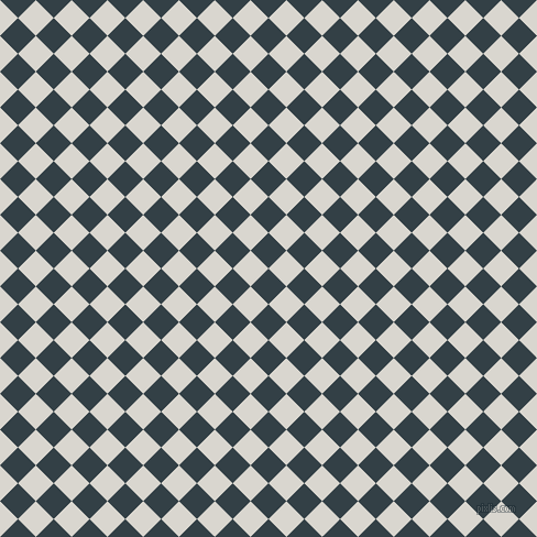 45/135 degree angle diagonal checkered chequered squares checker pattern checkers background, 23 pixel squares size, , Big Stone and Timberwolf checkers chequered checkered squares seamless tileable