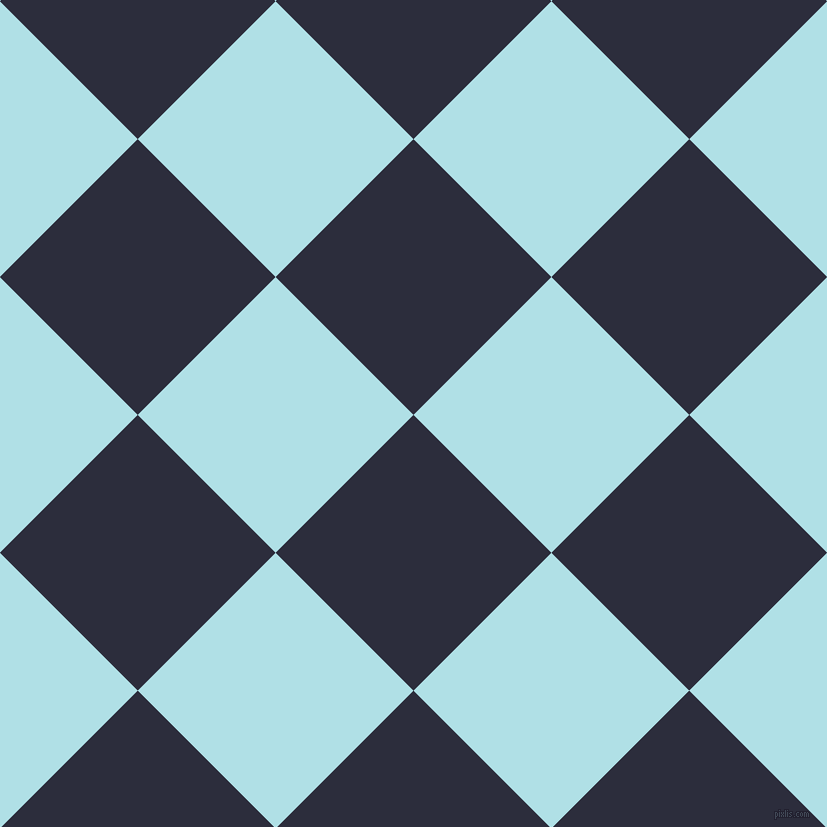 45/135 degree angle diagonal checkered chequered squares checker pattern checkers background, 195 pixel square size, , Black Rock and Powder Blue checkers chequered checkered squares seamless tileable