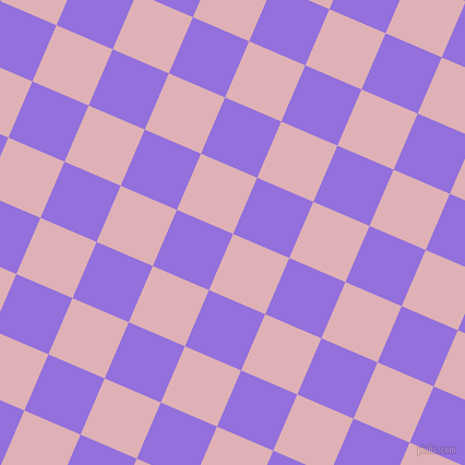 67/157 degree angle diagonal checkered chequered squares checker pattern checkers background, 56 pixel squares size, , Blossom and Medium Purple checkers chequered checkered squares seamless tileable
